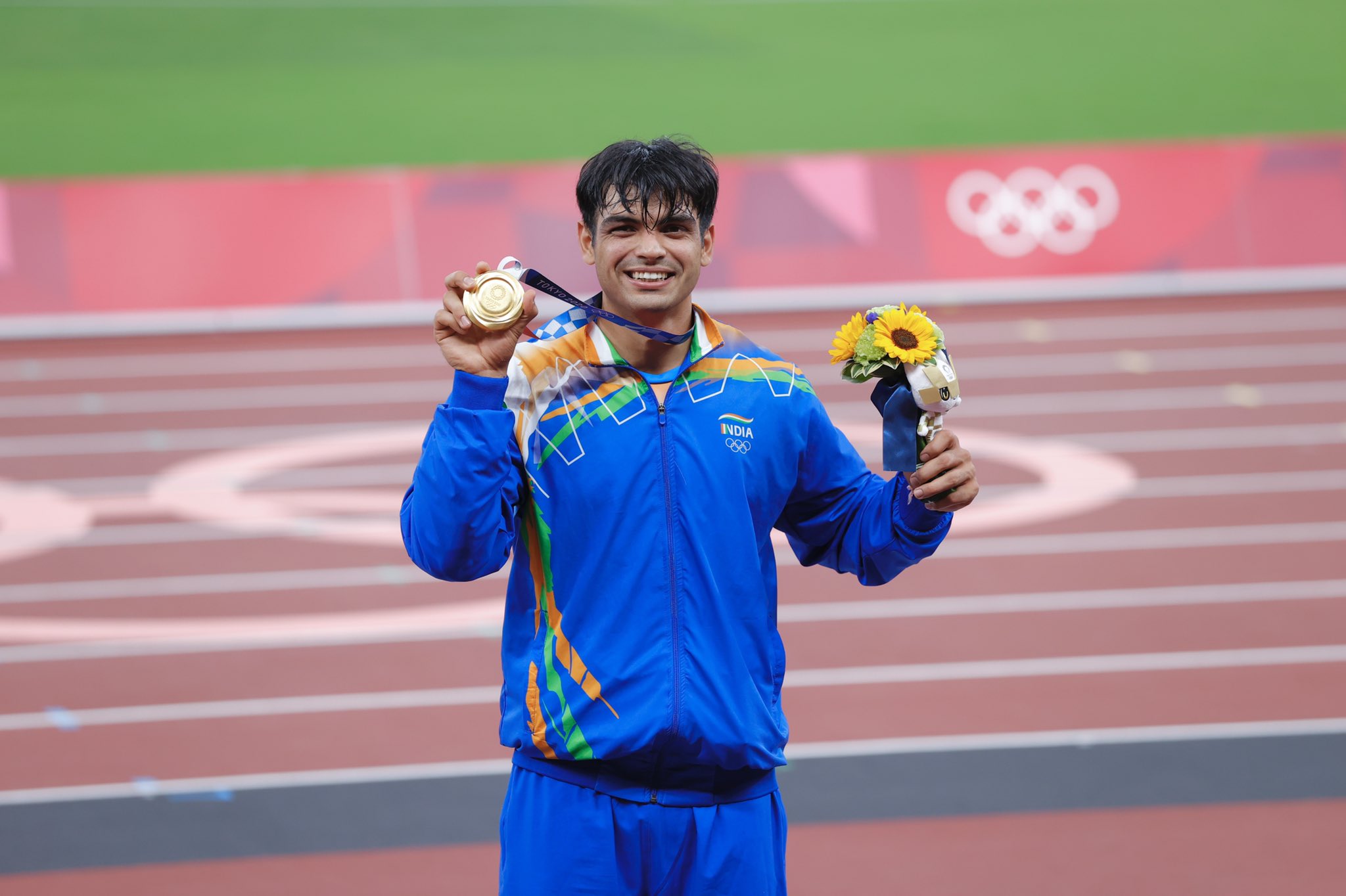  Indian postal department dedicates a golden postbox to Neeraj Chopra