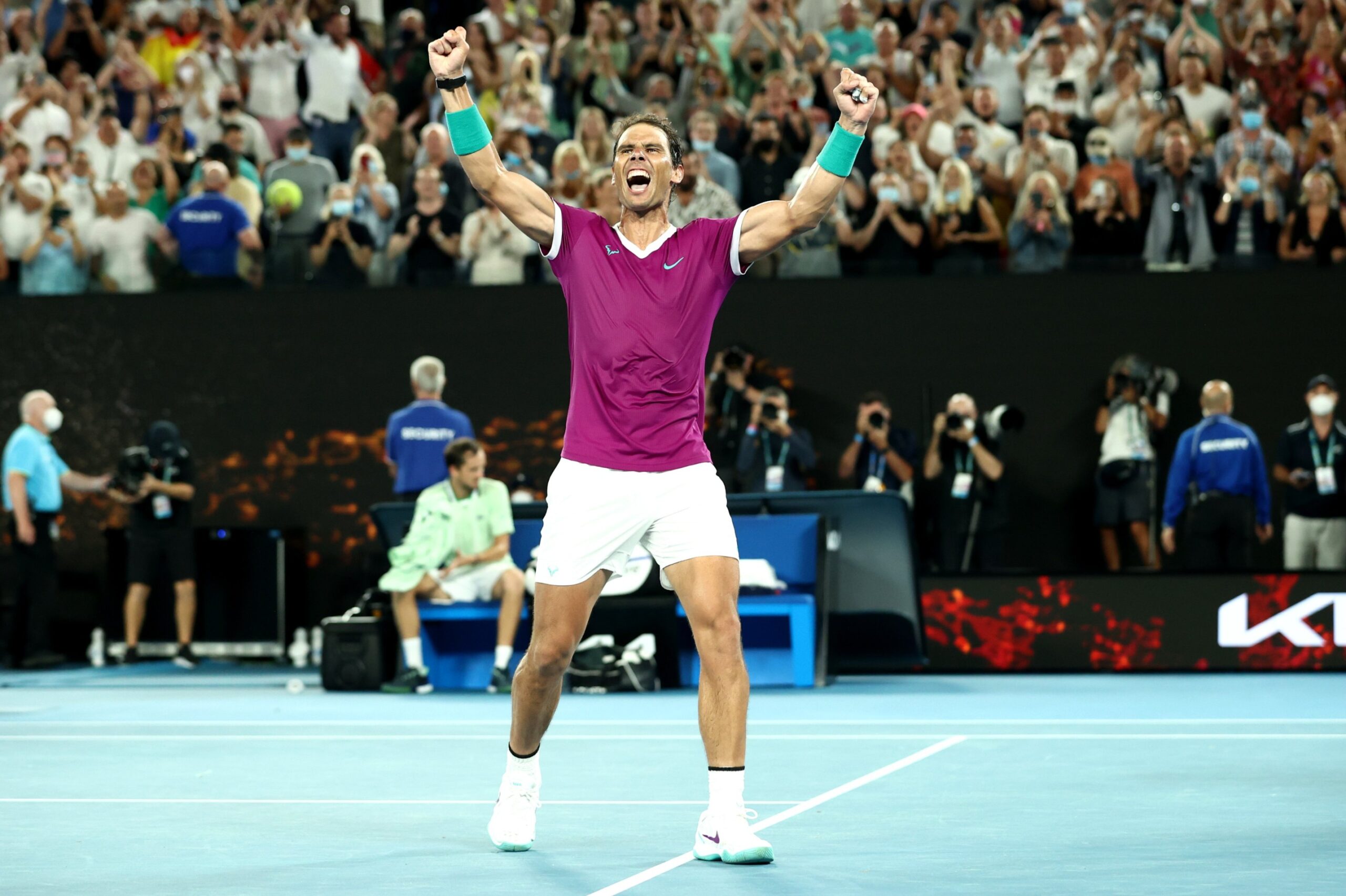  Defeating Daniil Medvedev Rafael Nadal becomes the first man to win 21 Grand Slam titles.