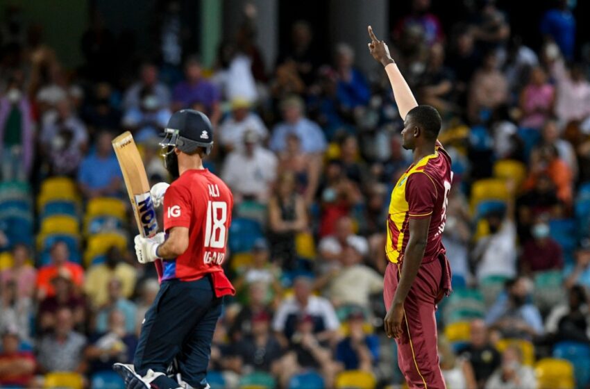 West Indies beat England by 17 runs to win the T20 series.