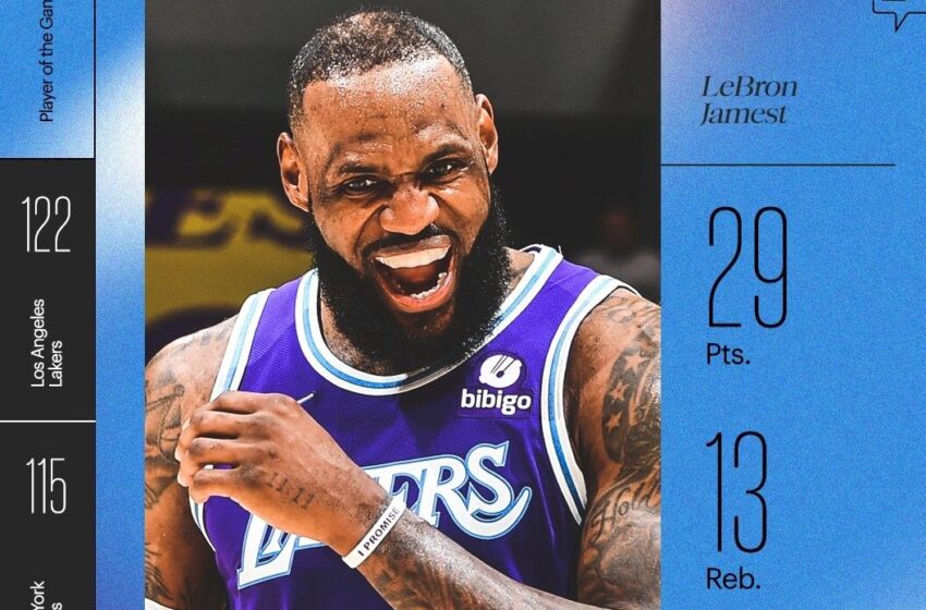 Lebron James returns as the Lakers win in overtime against the Knicks