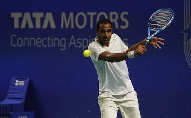  Ramkumar Ramanathan and Arjun Khade crash out of the Maharashtra Open