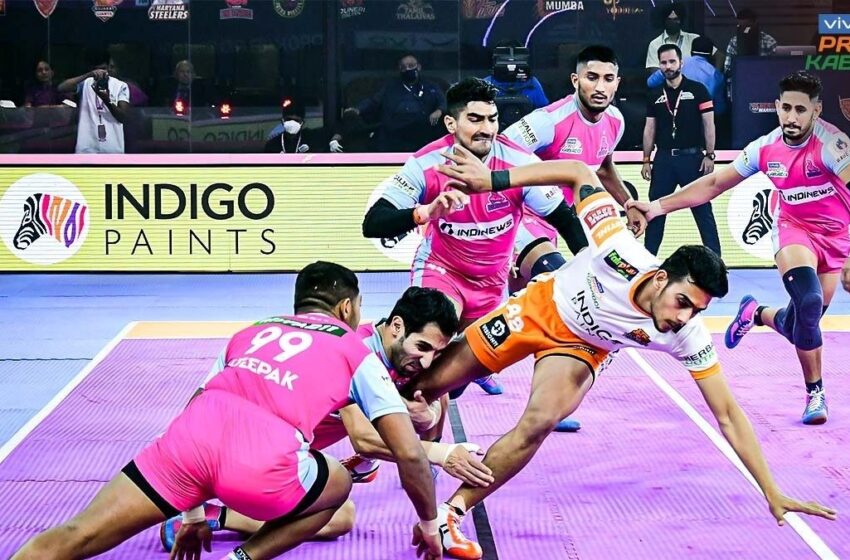  Aslam Inamdar and Mohit Goyat inspire the Puneri Paltans to key win over Jaipur Pink Panthers