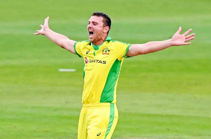  Josh Hazlewood has risen to second place in the ICC T20I rankings.