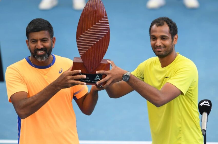 The team of Rohan Bopanna and Ramkumar Ramanathan won the Tata Open Trophy.