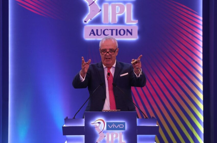  Hugh Edmeades, the auctioneer for the IPL 2022, collapses midway through Day 1.