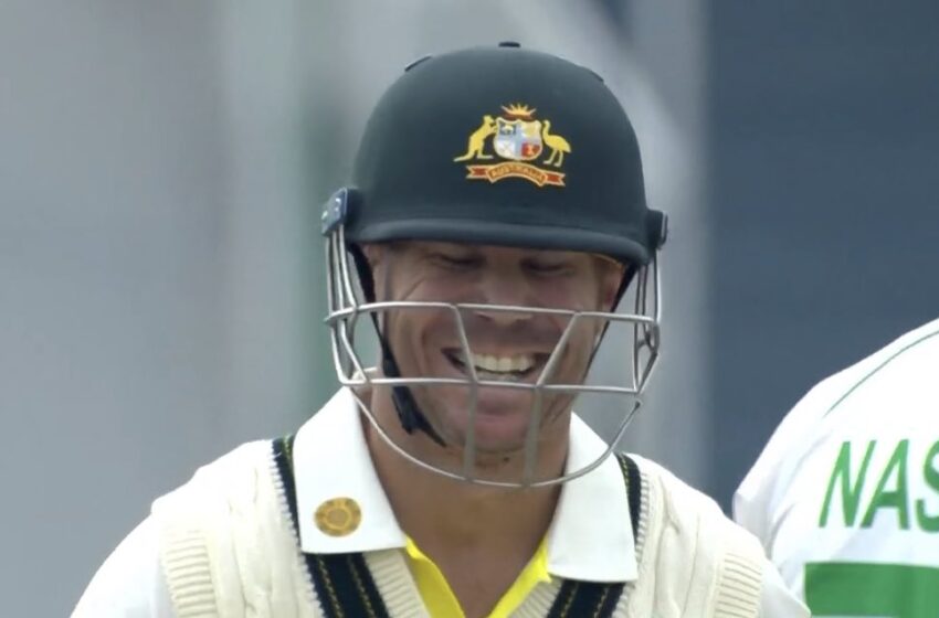  David Warner laughs off Pakistan bowler’s sledging attempt
