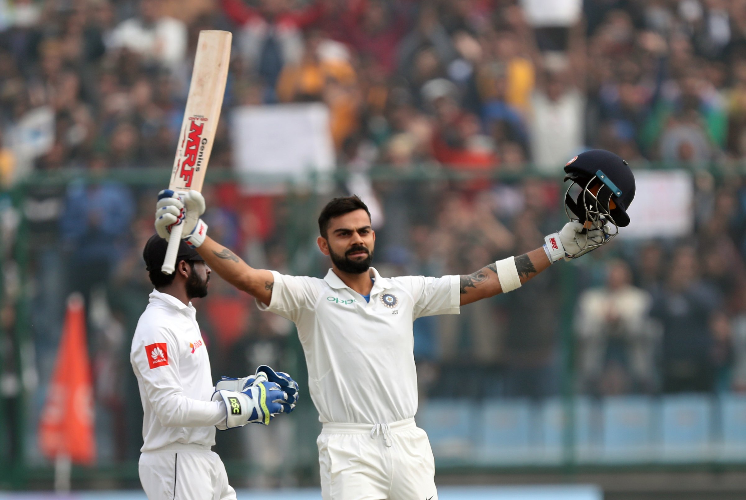  Virat Kohli is the sixth Indian batsman to reach the 8000-run mark in test cricket.