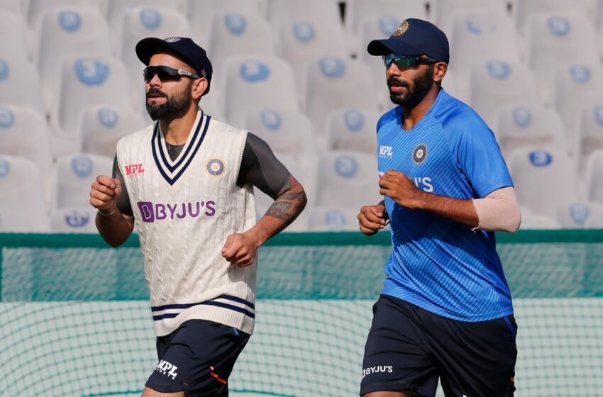  Kohli hits the nets before his 100th test