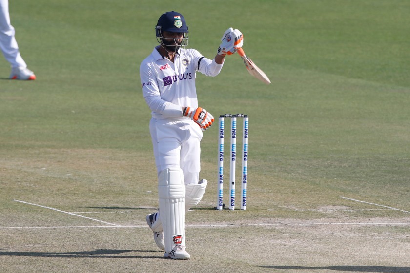  As India continues to dominate, Ravindra Jadeja scores a century.