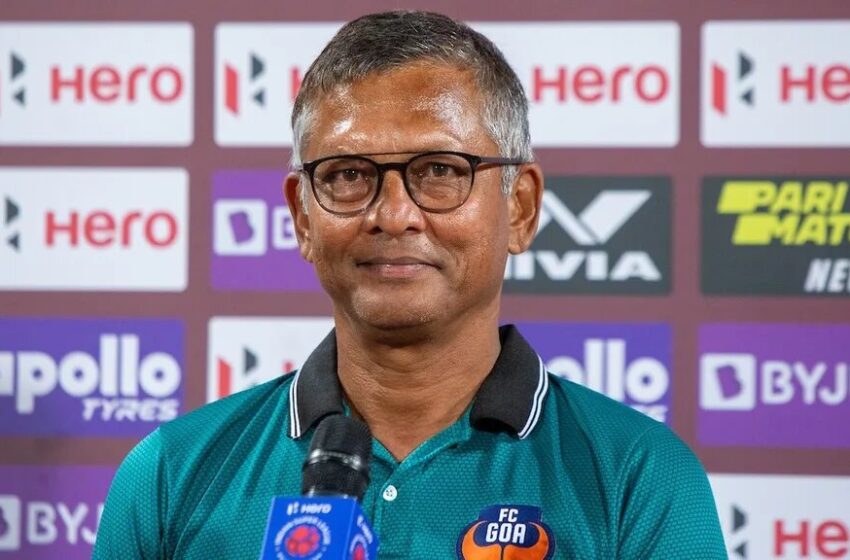  Derrick Pereira of FC Goa is pleased with the team’s performance.