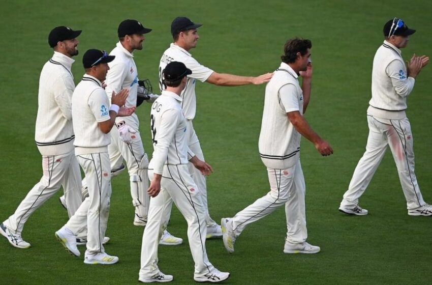  New Zealand’s defeat to South Africa drops them to 6th place after the second test