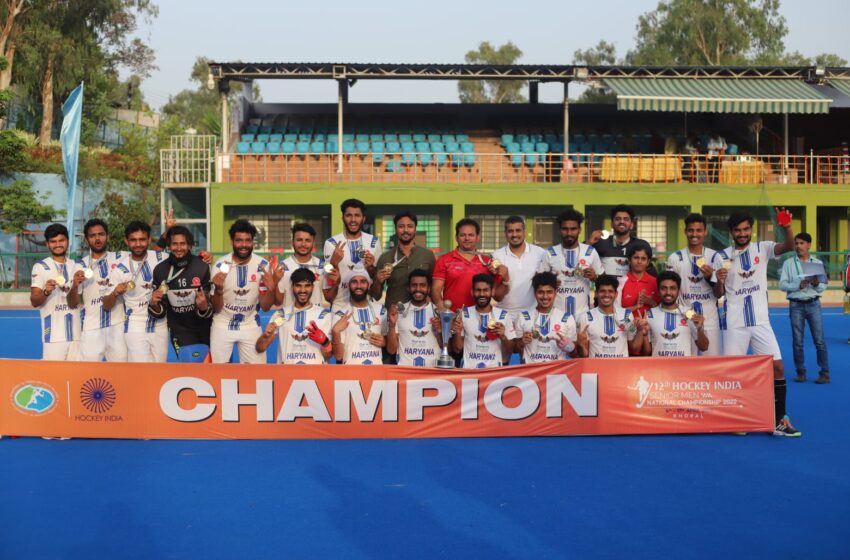  Hockey Haryana are the winners of the Hockey India Men’s championship