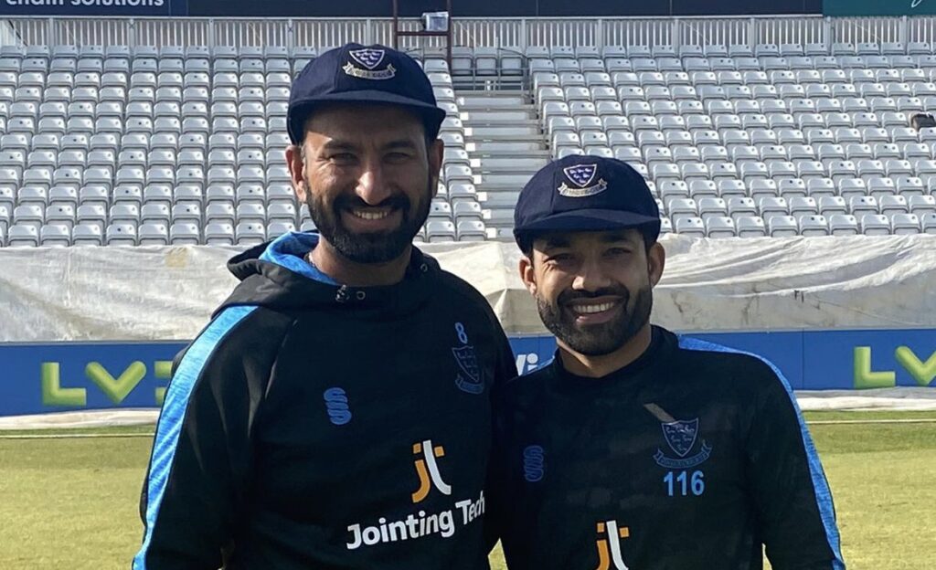 Pujara and Rizwan debut together for Sussex today