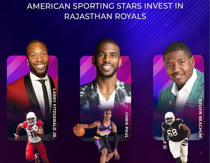 Rajasthan Royals, have attracted investment from US elite athletes Chris Paul, Larry Fitzgerald, and Kelvin
