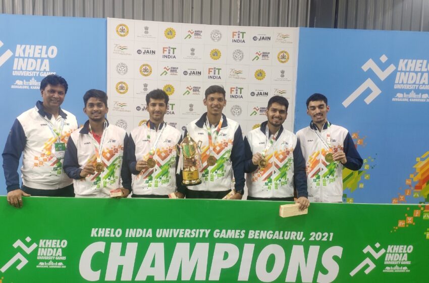  Khelo India: Mumbai defeated SRM University in the Men’s T T T event in the new  season of KIUG