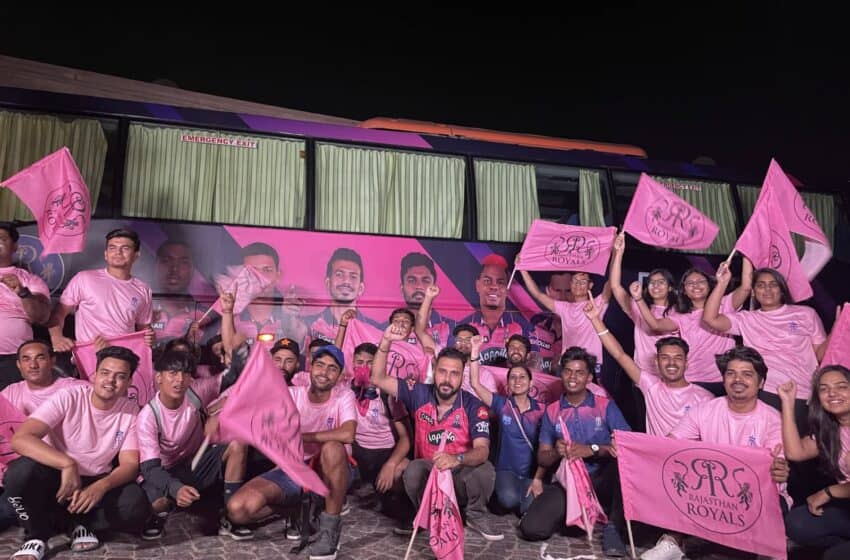  Rajasthan supporters travel to Ahmedabad for IPL final