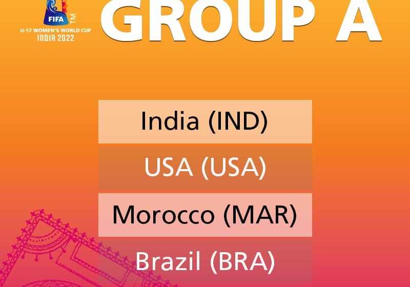  India drawn with Brazil, USA and Morocco in U-17 Women’s World Cup India 2022