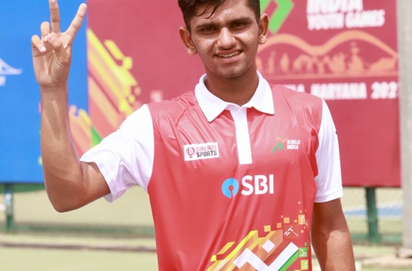  KIYG2021:Gujarat’s late bloomer Dhruv Hirpara pockets Boys Singles tennis gold