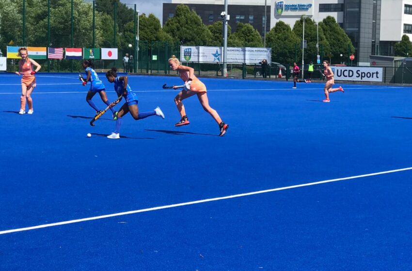  Indian Junior Women’s Hockey Team go down against the Netherlands in U23 5 Nations Tournament 2022 final