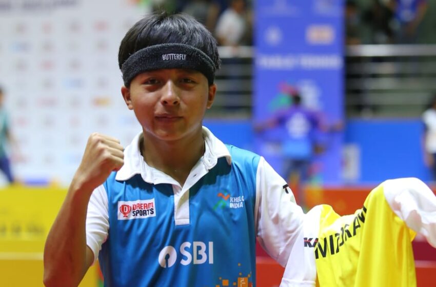  KIYG2021:Mizoram’s Jeho shows defence is the best form of attack, wins TT gold
