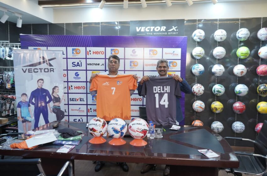  Football Delhi partners with Vector X as Official Apparels and Match Ball Sponsor