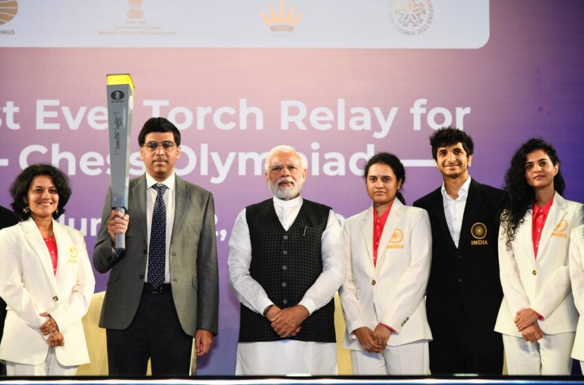 PM launches 1st ever Chess Olympiad Torch Relay