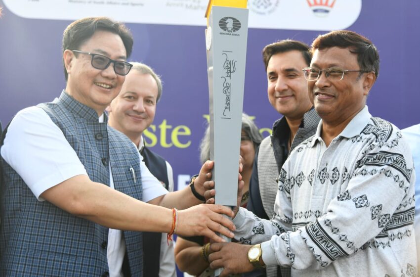  Great moment of sanctity for everyone in India: Kiren Rijiju on Chess Olympiad torch relay
