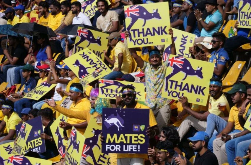  Australian cricket team received exhilarating reception from Sri Lanka’s People