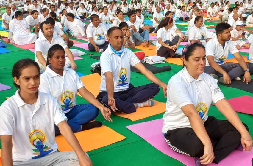  Special Olympics Bharat Athletes promote health and fitness on the Eighth International Day of Yoga