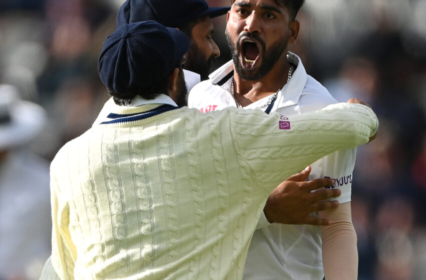  India vs England : Mohammed Siraj pumped up after dismissing Joe Root