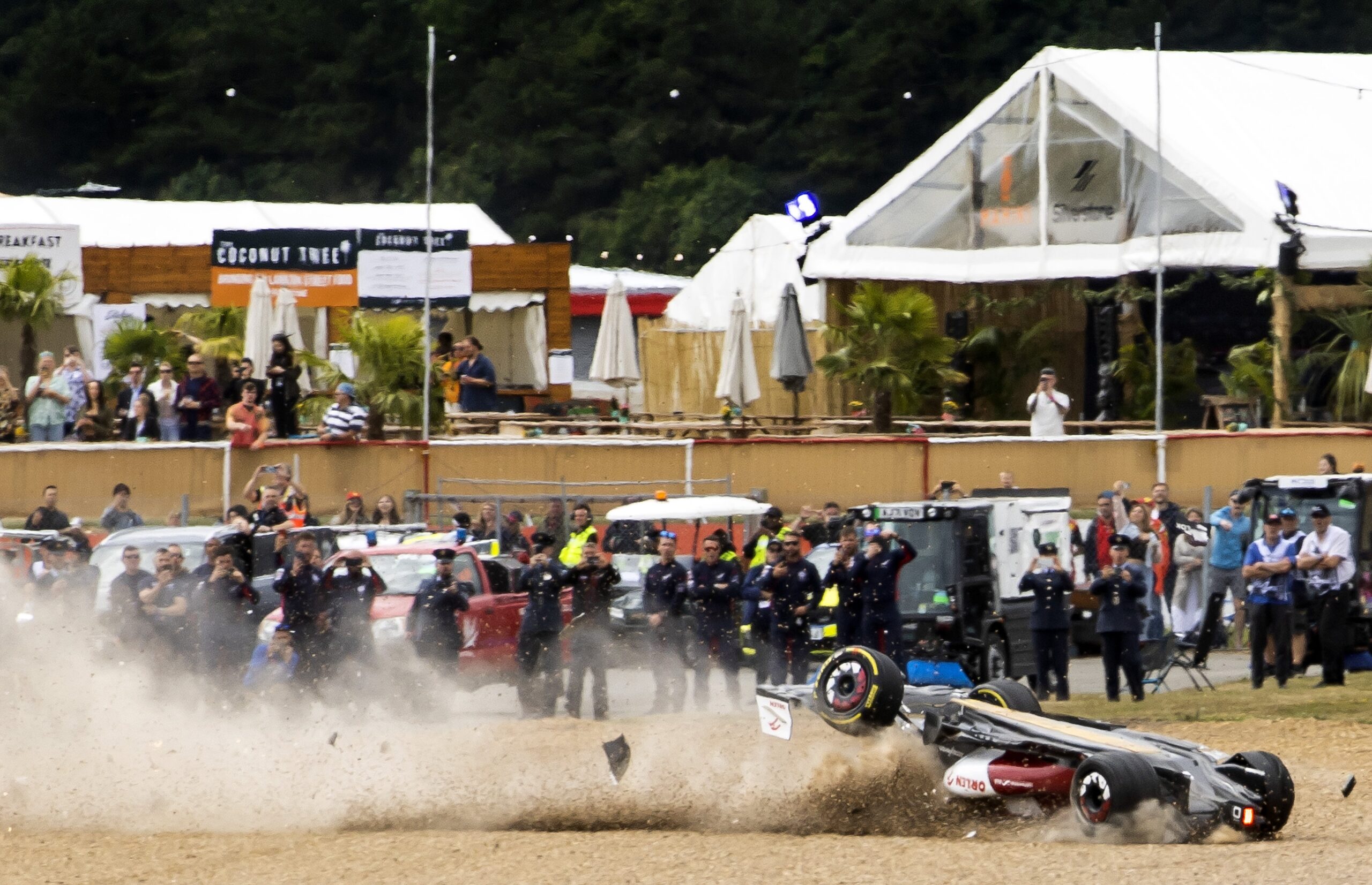  British Grand Prix 2022 : The biggest crash in the history of F1 race