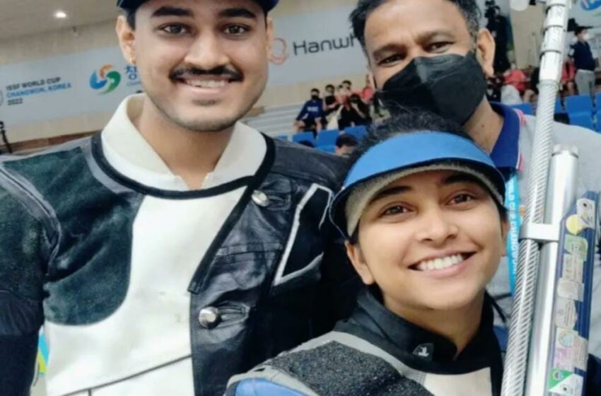 Shooting WC 2022 : Mehuli Ghosh and Tushar won Air Rifle Mixed Team Gold