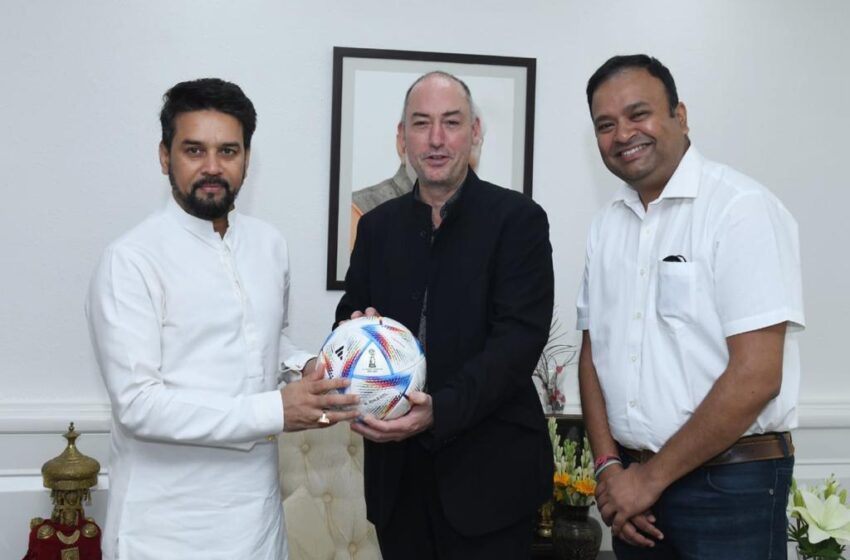  Anurag Singh Thakur started a campaign titled #KickOffTheDream to show support to the Indian women’s U 17 football