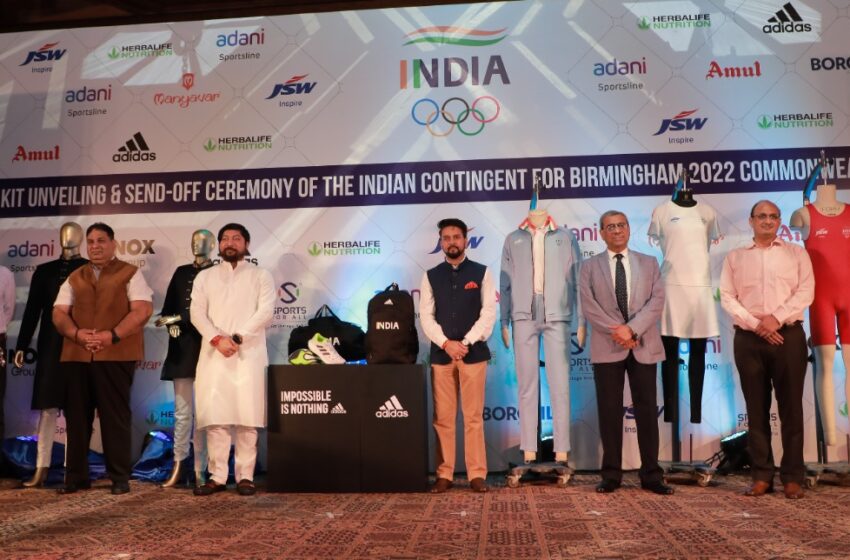  Hon. Minister for Youth Affairs and Sports, Shri. Anurag Thakur addresses the Indian CWG squad in a send-off ceremony