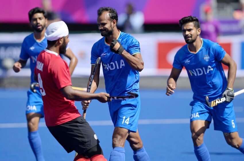  Indian Men’s Hockey Team climb to top of Pool table with 8-0 win over Canada in Commonwealth Games 2022