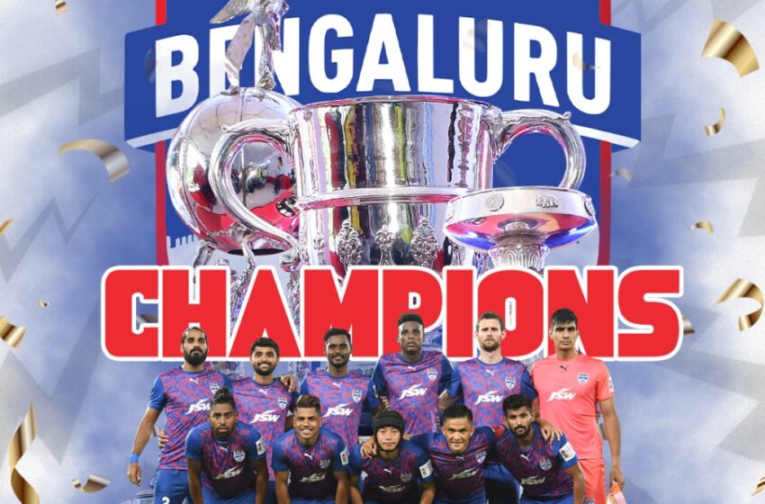  Bengaluru FC and their captain Sunil Chhetri win their first ever IndianOil Durand Cup