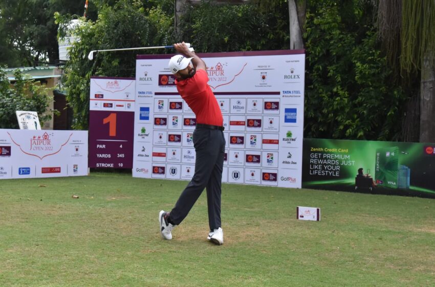  Abhijit Singh Chadha shines with a 62 in round one of Rajasthan Tourism presents Jaipur Open 2022