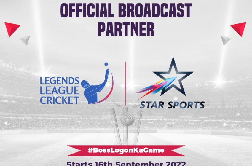 DISNEY STAR ACQUIRES BROADCAST RIGHTS OF SEASON 2 OF LEGENDS LEAGUE CRICKET IN INDIA