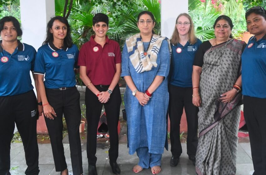 Smriti Irani applauded the all-women match official initiative of LLC
