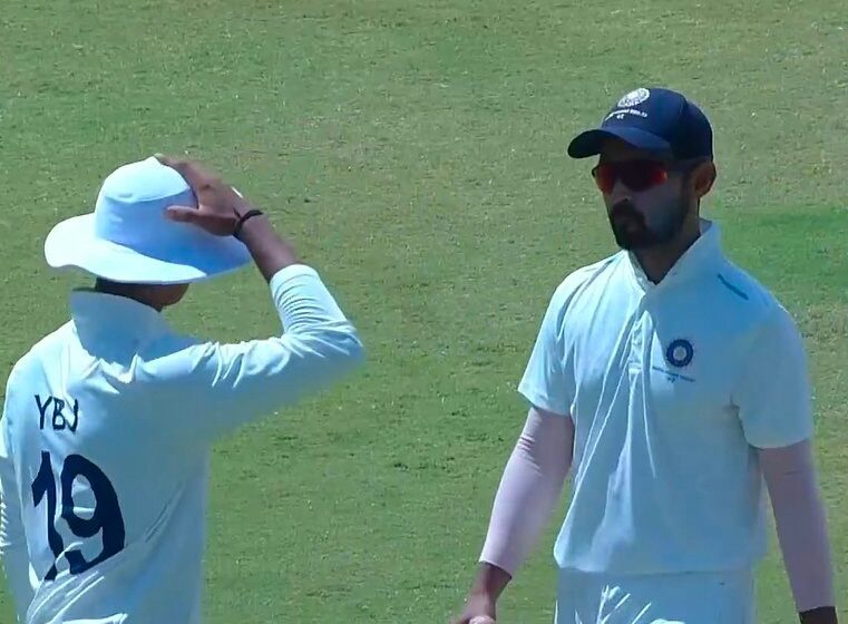 West Zone captain Ajinkya Rahane sent Yashasvi Jaiswal off the field!
