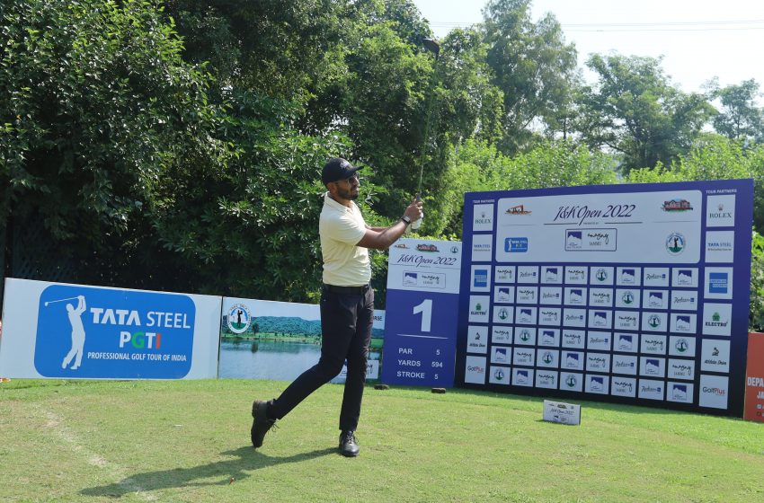 Yuvraj Singh Sandhu and Arjun Prasad in joint lead on day one of J&K Open 2022 presented by J&K Tourism