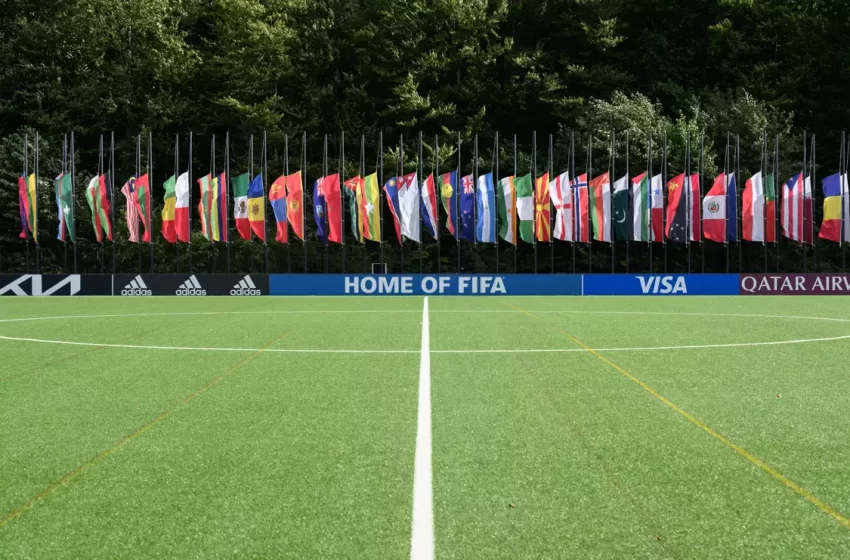 FLAGS FLY HALF-MAST AT FIFA HEADQUARTERS in tribute to those who lost their lives