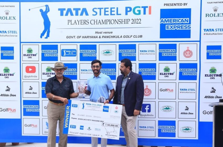  Tricity lad Yuvraj Singh Sandhu continues hot streak bagging 4th win of the season at the TATA Steel PGTI