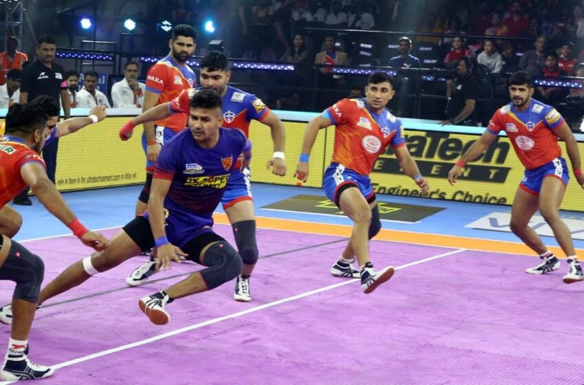  Vivo Pro Kabaddi League Report: Dabang Delhi KC Pull Off Improbable Comeback Win against UP Yoddhas 