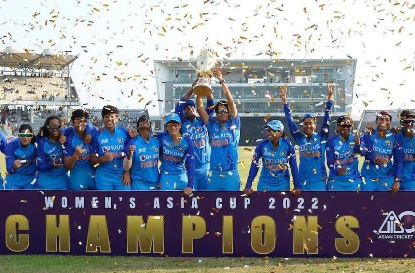  Asia Cup :India finish as winners after a clinical performance in the #WomensAsiaCup2022 Final