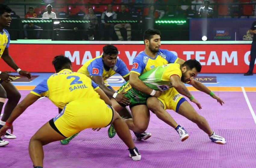  Vivo Pro Kabaddi League Report: Himanshu Singh steals the show as Tamil Thalaivas register a come-from-behind victory