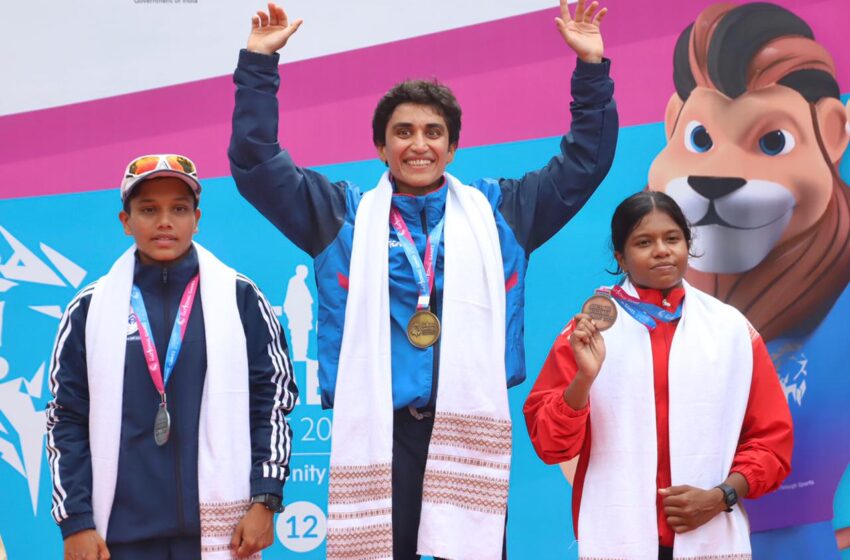  36th National Games Gujarat’s Pragnya Mohan wins Women’s Triathlon gold in style