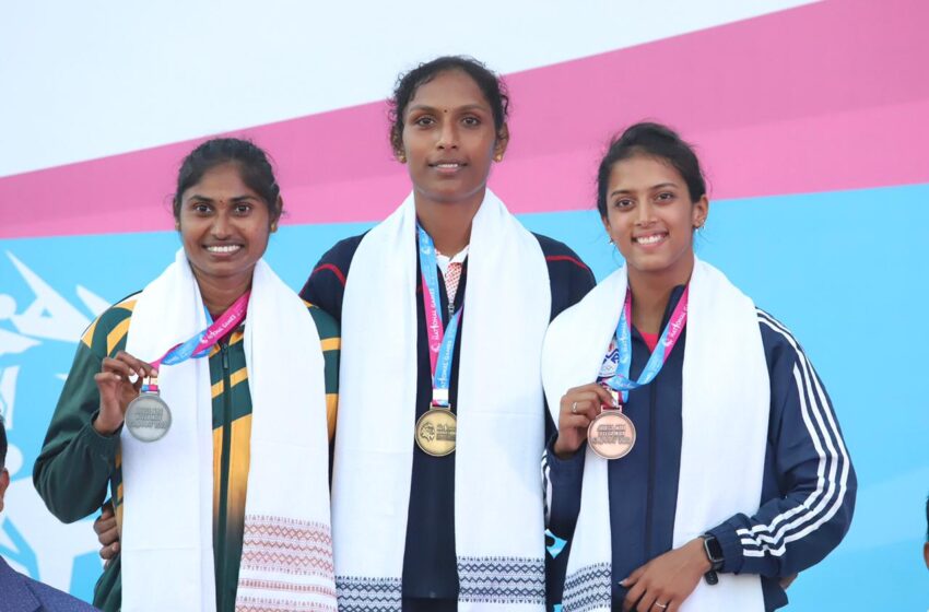 36 National Games:Wrestler Hinaben Khalifa, badminton mixed team add two bronze to Gujarat’s tally; Aneesh Gowda announces his arrival in swimming events