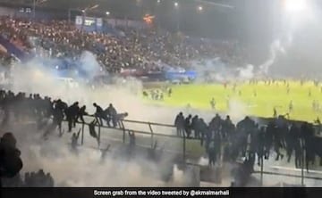 129 dead in riot, stampede at football match in Indonesia