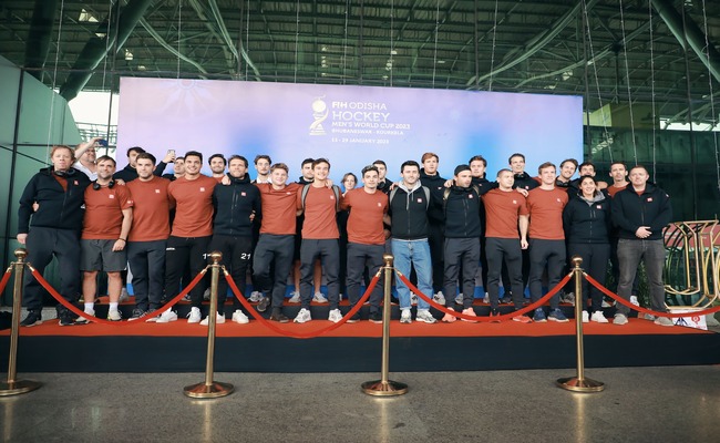  Belgium arrived in Odisha for the FIH Odisha Hockey Men’s World Cup 2023